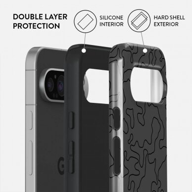 Google Pixel 9 / 9 PRO Black Rock Tough BURGA nugarėlė 1