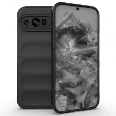 Google Pixel 9 PRO XL black Tracy Anti-slip Rugged nugarėlė