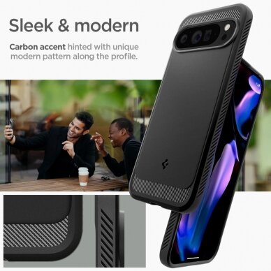 Google Pixel 9 PRO XL SPIGEN RUGGED ARMOR nugarėlė 11