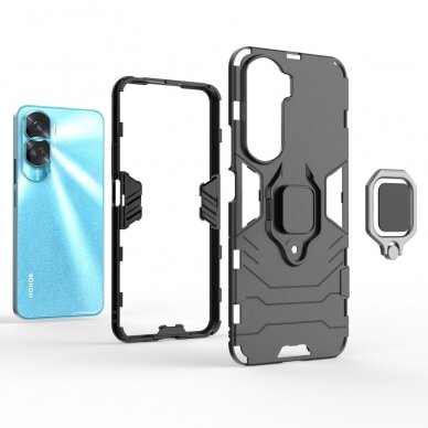 Honor 90 Lite 5G Tracy black RING ARMOR nugarėlė 2