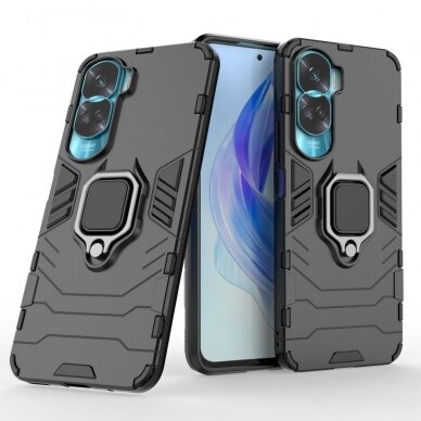 Honor 90 Lite 5G Tracy black RING ARMOR nugarėlė 3