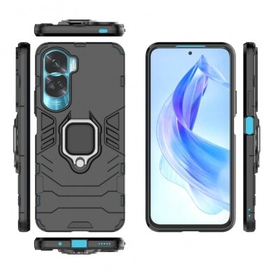 Honor 90 Lite 5G Tracy black RING ARMOR nugarėlė 4