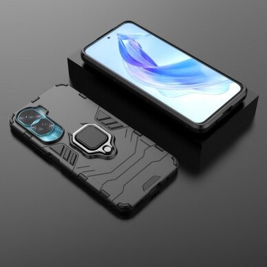 Honor 90 Lite 5G Tracy black RING ARMOR nugarėlė 5