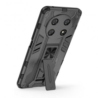 Honor Magic 4 Lite 5G juoda ARMOR METAL WITH STAND nugarėlė 1