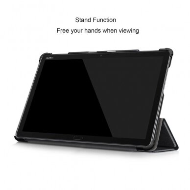 Huawei MediaPad M5 Lite 10" juodas Trifold dėklas 6