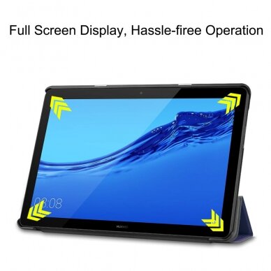 Huawei MediaPad T5 10" mėlynas Trifold dėklas 4