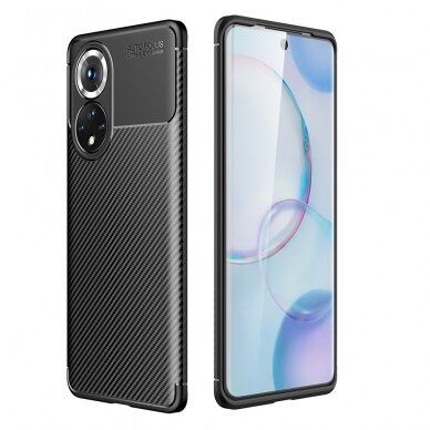 Huawei Nova 9/ Honor 50 juoda Carbon Fiber nugarėlė