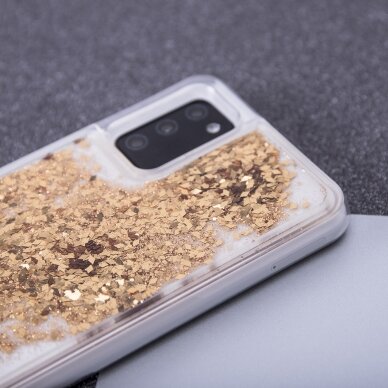 Huawei P SMART 2019 aukso spalvos Water Sparkle nugarėlė 5