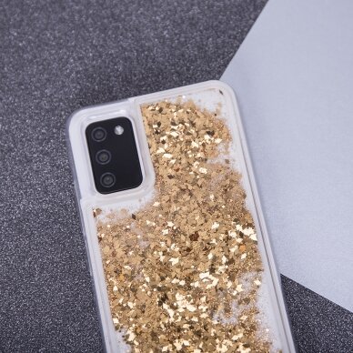 Huawei P SMART 2019 aukso spalvos Water Sparkle nugarėlė 6