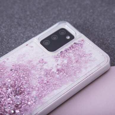 Huawei P Smart 2021 rausva WATER SPARKLE nugarėlė 5