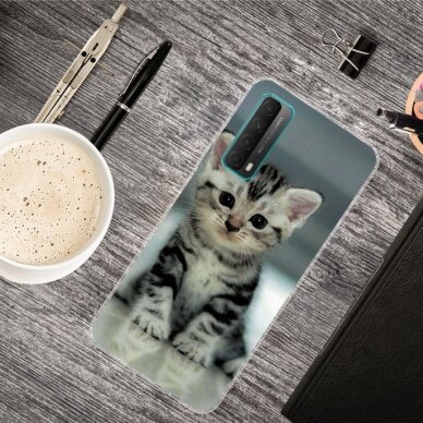 Huawei P Smart 2021 Tracy nugarėlė Adorable Cat 3