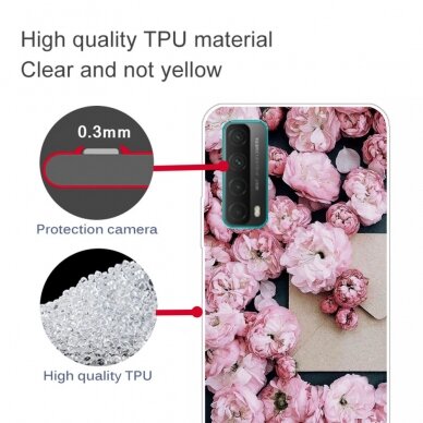 Huawei P Smart 2021 Tracy nugarėlė Pink Roses 1