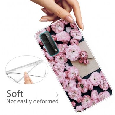 Huawei P Smart 2021 Tracy nugarėlė Pink Roses 2