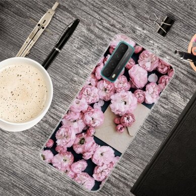 Huawei P Smart 2021 Tracy nugarėlė Pink Roses 3