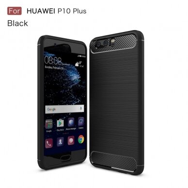 Huawei P10 PLUS juoda Tracy LYGCARBON nugarėlė