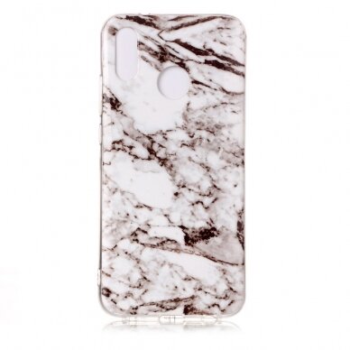 Huawei P20 Lite Tracy White Marble nugarėlė 1