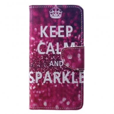 Huawei P20 Pro Tracy fashion dėklas ,,Keep Calm and Sparkle"