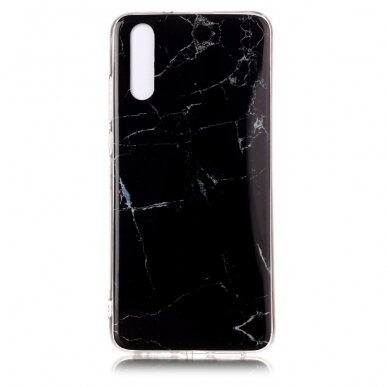 Huawei P20 Tracy Black Marble nugarėlė 1