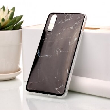 Huawei P20 Tracy Black Marble nugarėlė