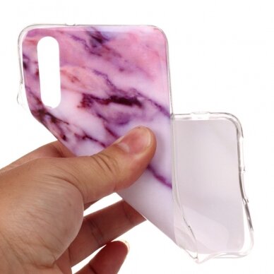 Huawei P20 Tracy Purple Marble nugarėlė 3