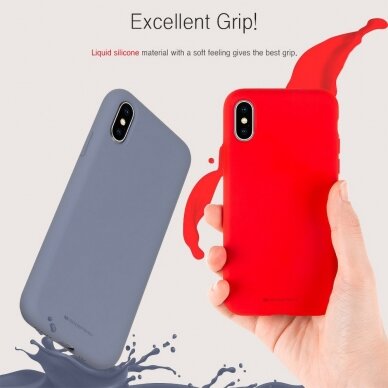 Huawei P30 Lite red MERCURY SILICONE nugarėlė 1