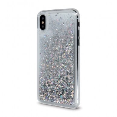 Huawei P30 Lite silver Water Sparkle nugarėlė 1