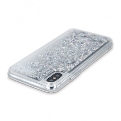 Huawei P30 Lite silver Water Sparkle nugarėlė 3