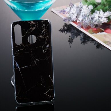 Huawei P30 Lite tracy nugarėlė Black Marble 4