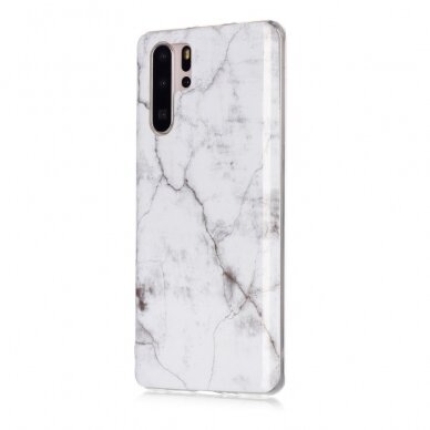 Huawei P30 PRO Tracy nugarėlė White Marble 1