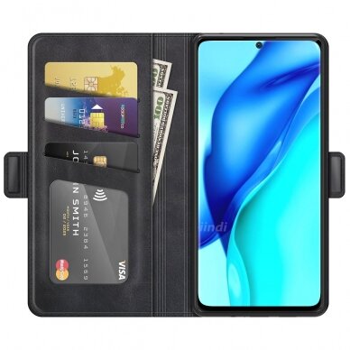 Huawei P50 PRO juodas Tracy MONO LEATHER dėklas 1