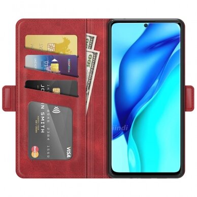 Huawei P50 PRO raudonas Tracy MONO LEATHER dėklas 1