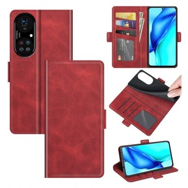 Huawei P50 PRO raudonas Tracy MONO LEATHER dėklas 6