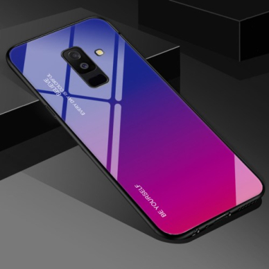 Huawei Y7 2019 mėlyna AURORA GLASS nugarėlė 1