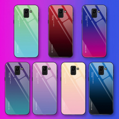 Huawei Y7 2019 mėlyna AURORA GLASS nugarėlė