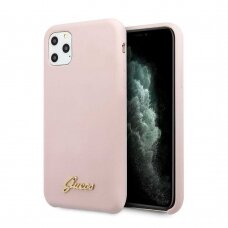 iPhone 11 PRO šviesiai rožinė GUESS nugarėlė GUHCN58LSLMGLP