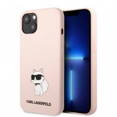 iPhone 13 šviesiai rožinė NFT KARL LAGERFELD nugarėlė