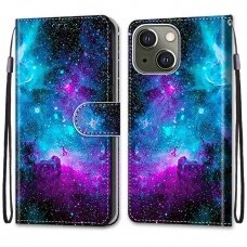 iPhone 13 Tracy fashion dėklas Purple Green Starry Sky