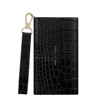 iPhone 14 iDeal Of Sweden dėklas Cassette Clutch Black Croco