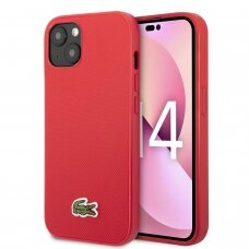 iPhone 14 PLUS raudona LACOSTE nugarėlė LCHCP14MPVCR