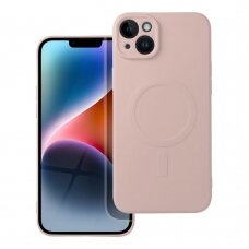 iPhone 14 PLUS šviesiai rožinė MagSilicone nugarėlė