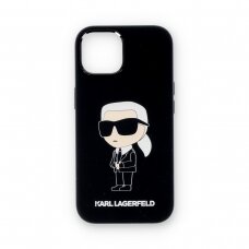 iPhone 15 black NFT Liquid Silicone KARL LAGERFELD nugarėlė