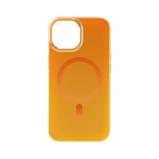 iPhone 15 iDeal Of Sweden Clear MagSafe nugarėlė Orange Spritz