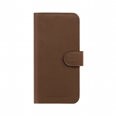 iPhone 15 iDeal Of Sweden dėklas Magnet Wallet+ Dark Brown