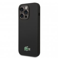 iPhone 15 PRO black LACOSTE nugarėlė Silicone MagSafe