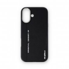 iPhone 16 black Leather Magsafe Mr. Monkey nugarėlė