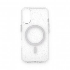 iPhone 16 clear Glitter MagSafe Mr. Monkey nugarėlė