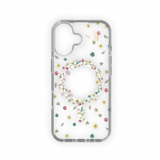 iPhone 16 iDeal Of Sweden Clear MagSafe nugarėlė Petite Floral