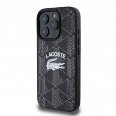 iPhone 16 PRO MAX black Magsafe Mono PU Vintage Logo LACOSTE nugarėlė