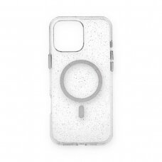 iPhone 16 PRO MAX clear Glitter MagSafe Mr. Monkey nugarėlė