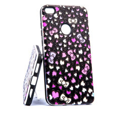 iPhone 6/6S Print Black Hearts 2in1 nugarėlė